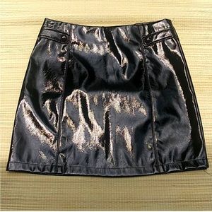 Boohoo faux leather mini skirt